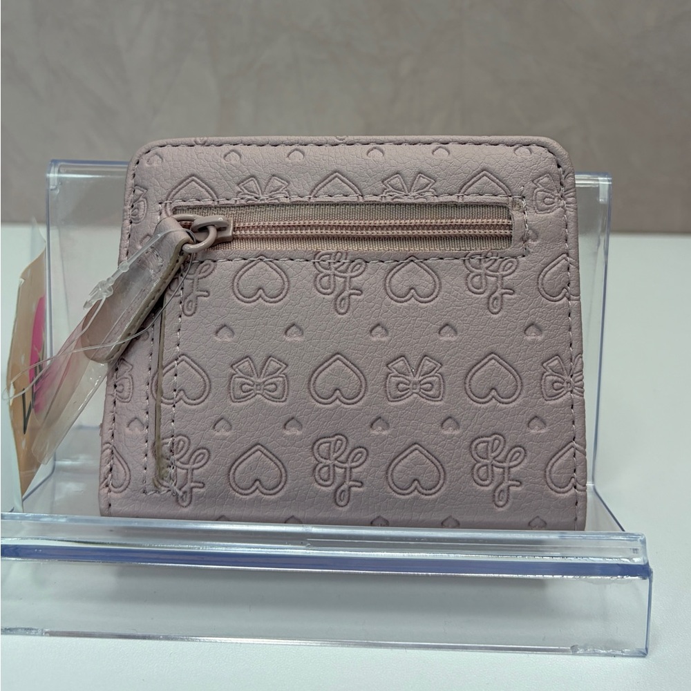 Love Betsey Blush Heart & Bow Embossed Wallet - Picture 6 of 13